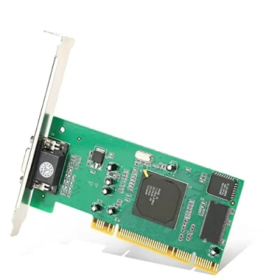 Abbildung von Grafikkarte, Multi Display Grafikkarte VGA PCI 8 MB 32 Bit Desktop Computerzubehör, Low Profile, mit geringem Verbrauch