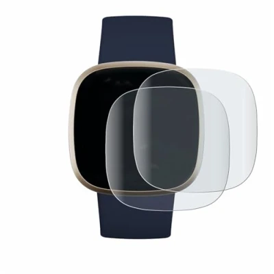 Abbildung von BROTECT Full Cover Schutzfolie Matt für Fitbit Versa 3 / Sense (2 Stück) Screen Displayschutz Folie, 3D Curved, Anti Reflex