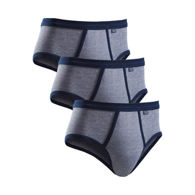 Abbildung von Clipper Exclusive Slip, (Packung, 3 St.), modische Optik: Jeans meliert, tolle Baumwoll Qualität