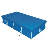 Abbildung von Bestway Pool Abdeckplane 58107 Flowclear PE Abeckplane 410 x 226 cm, blau, eckig