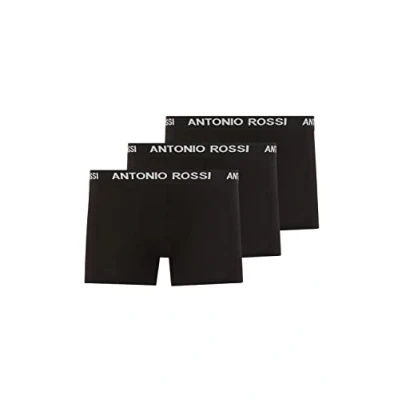 Abbildung von FM London Antonio Rossi Fitted 3 PACK Panties, Herren, Größe: XL, Black with white writing