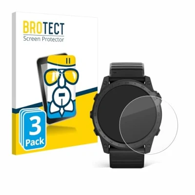 Abbildung von BROTECT Schutzglas für Garmin Tactix 7 AMOLED (3 Stück) Schutzfolie Panzer Folie Glas [Extrem Kratzfest 9H, Anti Fingerprint, Ultra Transparent]
