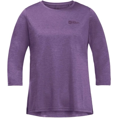Abbildung von Jack Wolfskin Crosstrail 3/4 Langarmshirt, Damen, Größe: Medium, Elemental blue
