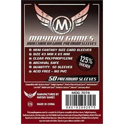 Abbildung von Mayday Games 43 x 65 mm Sleeves Mini Chimera USA Premium Kartenspiel (50 Stück)