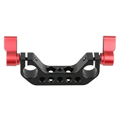 Abbildung von CAMVATE 15mm Rod Clamp mit 1/4 &quot; 20 Gewinde für DSLR Kamera Rig Cage Grundplatte (rot)