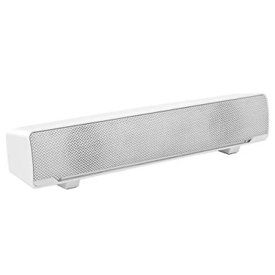 Abbildung von USB Soundbar, Wired Stereo Soundbar Musik Player Bass Surround Soundbox 3,5 mm Eingang für Desktop/Laptop/TV/Smartphone/Tablet / MP3 MP4(Weiß)