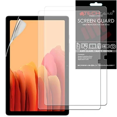 Abbildung von TECHGEAR 2 Stück Anti Glare Matt Displayfolie Kompatibel mit Samsung Galaxy Tab A7 10.4 Zoll, Displayfolie, Matte Blendschutz Schutzfolie für 2020 (SM T500 / SM T505)