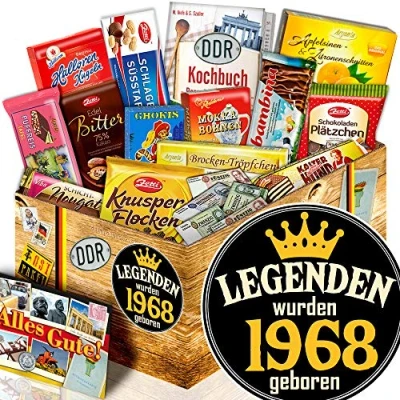 Abbildung von Legenden 1968 / DDR Korb Schokolade/Geburtstagsgeschenk für Sie