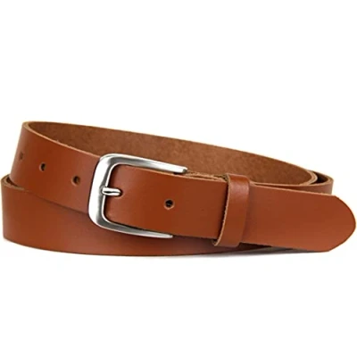 Abbildung von Frentree Ledergürtel MADE IN GERMANY, Gürtel für Damen und Herren, 3 cm breit, Braun