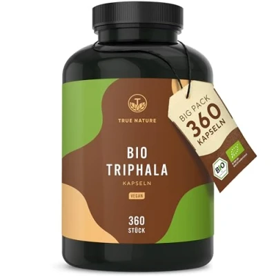 Abbildung von Bio Triphala 360 Kapseln Vegan TRUE NATURE St