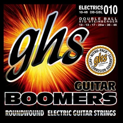 Abbildung von GHS Double Ball End Boomers DB GBL Electric Guitar String Set, Light, .010 .046,
