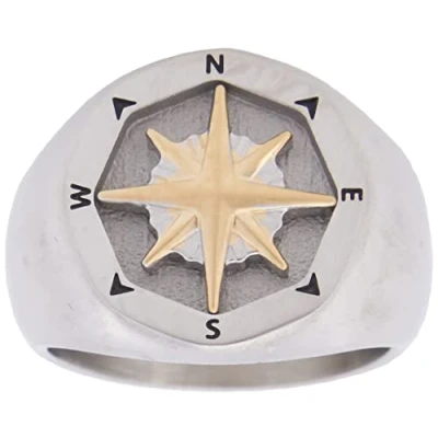 Abbildung von Fossil Sutton Ring silvercoloured, Herren, Größe: 63, Silver coloured