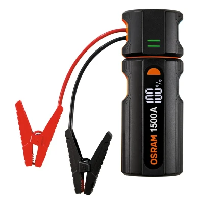 Abbildung von OSRAM BATTERYjumpstart 1500, Starthilfe Powerbank, Lithium Starthilfegerät, für 12V Fahrzeuge mit bis zu 6.0L Benzin und 3.0L Dieselmotoren