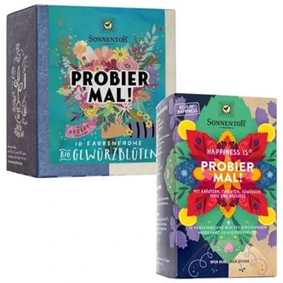 Abbildung von Sonnentor BIO Probier Paket: Gewürzblüten mal! + Happiness is® Tees AT 301