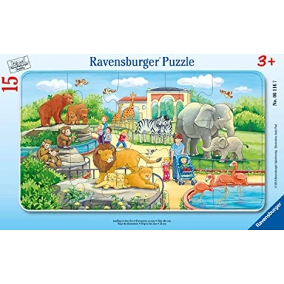 Abbildung von Ravensburger Spiel Children&#039;s puzzle 15 Teile Ausflug in den Zoo