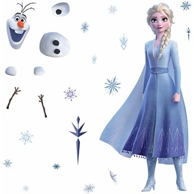 Abbildung von Disney Frost 2 Elsa und Olof Riesige Wandaufkleber
