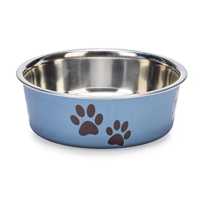 Abbildung von Karlie Futternapf Hundenapf Edelstahl Ascar blau metallic