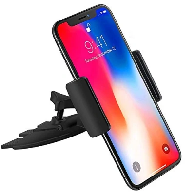 Abbildung von ipow Handy Halterung Auto Handyhalterung CD Schlitz Handyhalter Drehbare Autohalterung Smartphone für Schacht Universal Kompatibel mit iPhone Huawei usw.