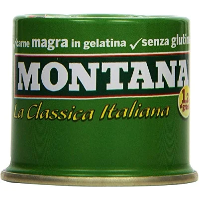 Abbildung von 24x Montana carne classica Rindfleisch in Aspik 90 g 100% Italienisch Fleisch