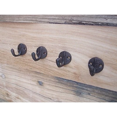 Abbildung von Deko Impression Wandhaken 4 er Set, Stück Wandhaken, Wandgarderobe, Gusseisen, rostfarben, (4 St)
