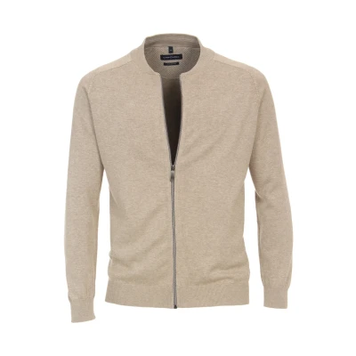 Abbildung von CASAMODA Cardigan Langarm mit Reißverschluss beige Gr. X5L