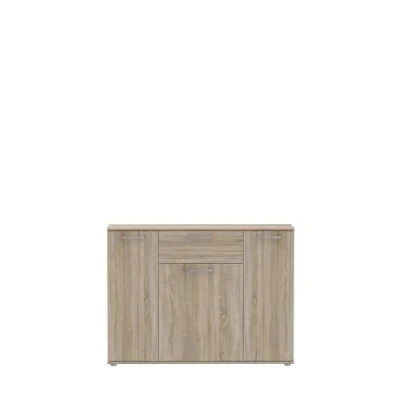 Abbildung von Forte NIKO Kommode mit 1 Schublade und 4 Türen, Holzwerkstoff, Sonoma Eiche, B x H T: 109,6 81,7 28,9 cm