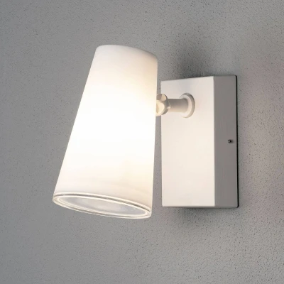Abbildung von Konstsmide Wandleuchte Fano weiss Outdoor E27 Max 25 7872 250, 12x21,5x21,5cm