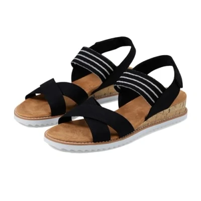 Abbildung von Skechers Damen Bob&#039;s Womens Desert Kiss Shore Enough, Textil schwarz, 41 EU
