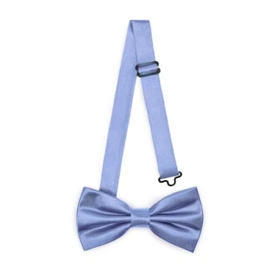 Abbildung von Ladeheid Kinder Jungen Fliege Vorgebunden, Einstellbares Band, Glänzendes Design, Ideal für Hochzeit, Geburtstag, Einschulung Strapazierfähig &amp; Stilvoll BKS (10cm x 5cm, Blau)