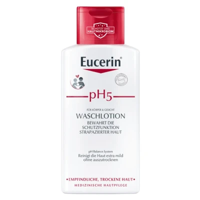 Abbildung von Eucerin Waschlotion PH5 HAUTSCHUTZ, Duschgel FÜR Empfindliche HAUT Gesichtsreinigung, Größe: 750 ml,