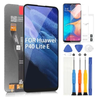 Abbildung von Display für Huawei P40 Lite E ART L28 L29 L29N LCD Touch Digitizer Reparaturteile mit Werkzeugen (6,39 Zoll, Schwarz)