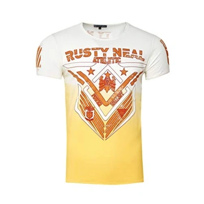 Abbildung von Rusty Neal MIT Modernem Tshirt print, Herren, Größe: 3XL, Gelb