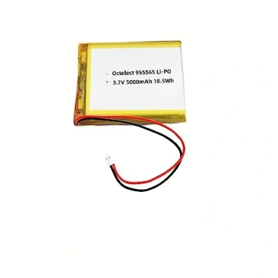 Abbildung von RAEWSTCO Octelect 3,7 V 5000 mAh 955565 Wiederaufladbarer Polymer Lithium Akku für elektronische Produkte DIY 5 V, mobiles Netzteil zur Energiespeicherung, Batteriewechsel