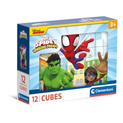 Abbildung von Clementoni® Würfelpuzzle Spidey und seine Superfreunde, 12 Puzzleteile, Made in Europe, FSC® schützt Wald weltweit