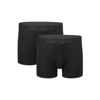 Abbildung von camano 2 PACK Boxershorts, Herren, Größe: Medium, Black