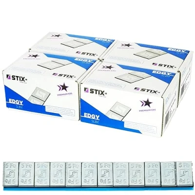 Abbildung von Stix Automotive Equipment Auswuchtgewichte Kleberiegel 12x5g Abrisskante 400 Stück Alufelgen Klebegewichte Verzinkt