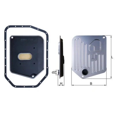 Abbildung von MAHLE ORIGINAL HX 278D Getriebeölfilter mit Dichtung BMW: 5 Limousine, Touring, X5