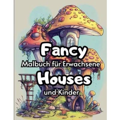 Abbildung von &quot;Fancy Houses&quot; das Malbuch für Kinder und Erwachsene: Ihr Ausmalbuch zur Entspannung zum Stressabbau