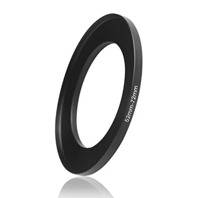 Abbildung von Ares Foto® Step Up Filteradapter Adapter Ring. CNC gefrästes Aluminium. Kompatibel mit Objektiven Aller Hersteller: Canon Sony Nikon Fujifilm Olympus Pentax Leica Tamron Sigma (52mm 72mm)