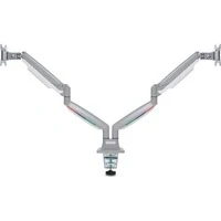 Abbildung von Kensington SmartFit Monitorarm für 2 Monitore, mit One Touch Design und Gasdruckfeder zur optimalen Höheneinstellung, flexible Monitorhalterung Bildschirme bis 32 Zoll, VESA 75/100, Grau, K55471EU