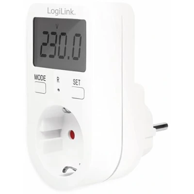 Abbildung von LogiLink Steckdose Energiekosten Messgerät EM0002A, Energiekostenzähler Strommessgerät 230V 16A Stromkostenmessgerät