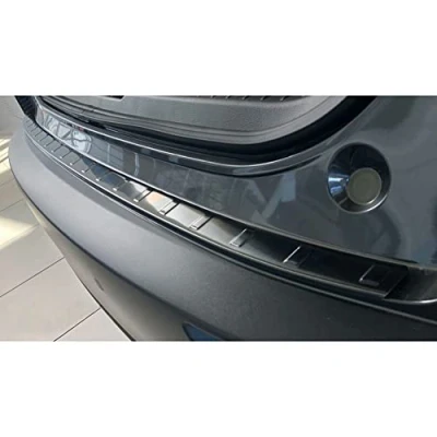 Abbildung von Avisa Schwarz Edelstahl Heckstoßstangenschutz kompatibel mit Mazda CX 30 2019 &#039;Ribs&#039;