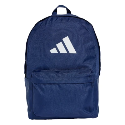 Abbildung von adidas Classic 3BARS Backpack, Unisex Rucksack, Dark Blue/White, 27.4 L IS7049