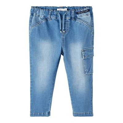 Abbildung von NAME IT Boy&#039;s NMMBEN Tapered Jeans 1721 ML NOOS Jeanshose, Medium Blue Denim, 110