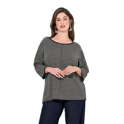 Abbildung von Ulla Popken Strickpullover, Damen, Größe: 54/56, Marine