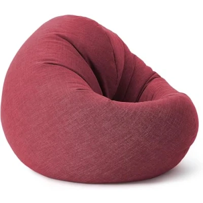 Abbildung von Lumaland Sitzsack Interior Line Bodenkissen Bean Bag Lounge Leinenlook, 300L Liegekissen 80x75x35 Gaming waschbar robust
