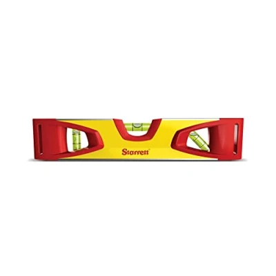 Abbildung von Starrett Magnetisch Torpedo Wasserwaage KLTS9 N 9&#039; / 225mm Professionelle mit 3 Phiolen 45/90/180 Langlebiges, schlagfestes Aluminium