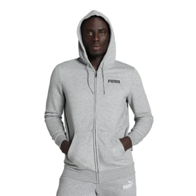 Abbildung von Puma ESS Small LOGO FZ FL Sweatjacke, Herren, Größe: XL, Medium gray heather