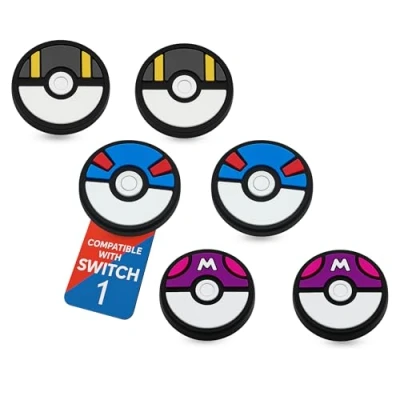 Abbildung von MatoSan® 6X Joystick Kappen Kompatibel mit Nintendo Switch Grip Joy Con Thumbstick Lite OLED Zubehör Thumb Grips Daumenkappen Steam Deck Schutz