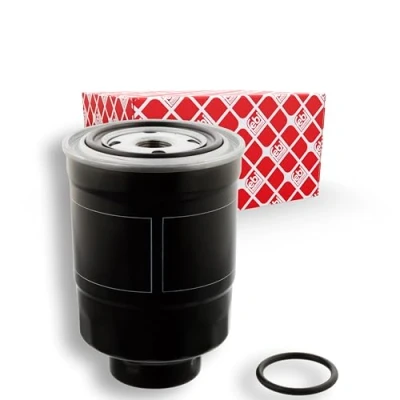 Abbildung von FEBI BILSTEIN 47460 Kraftstofffilter Anschraubfilter mit Dichtring MITSUBISHI: L200 III Pickup, PAJERO 1, 2, ISUZU: D Max 1 Pickup
